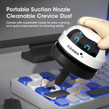 Mini Desk Vacuum Cleaner – USB Portable Table Sweeper for Crumbs & Dust