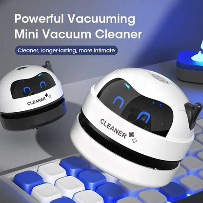 Mini Desk Vacuum Cleaner – USB Portable Table Sweeper for Crumbs & Dust