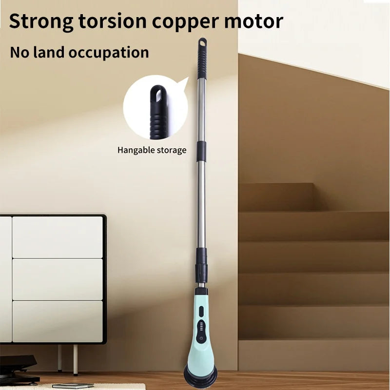 9-in-1 Electric Spin Scrubber – Multi-Functional Cleaning Brush for Kitchen, Bathroom & Home