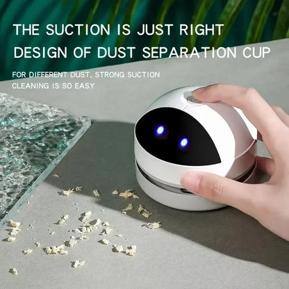 Mini Desk Vacuum Cleaner – USB Portable Table Sweeper for Crumbs & Dust